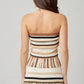 Striped Knit Tube Top