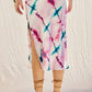 Printed Satin Skirt