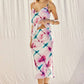 Printed Satin Skirt