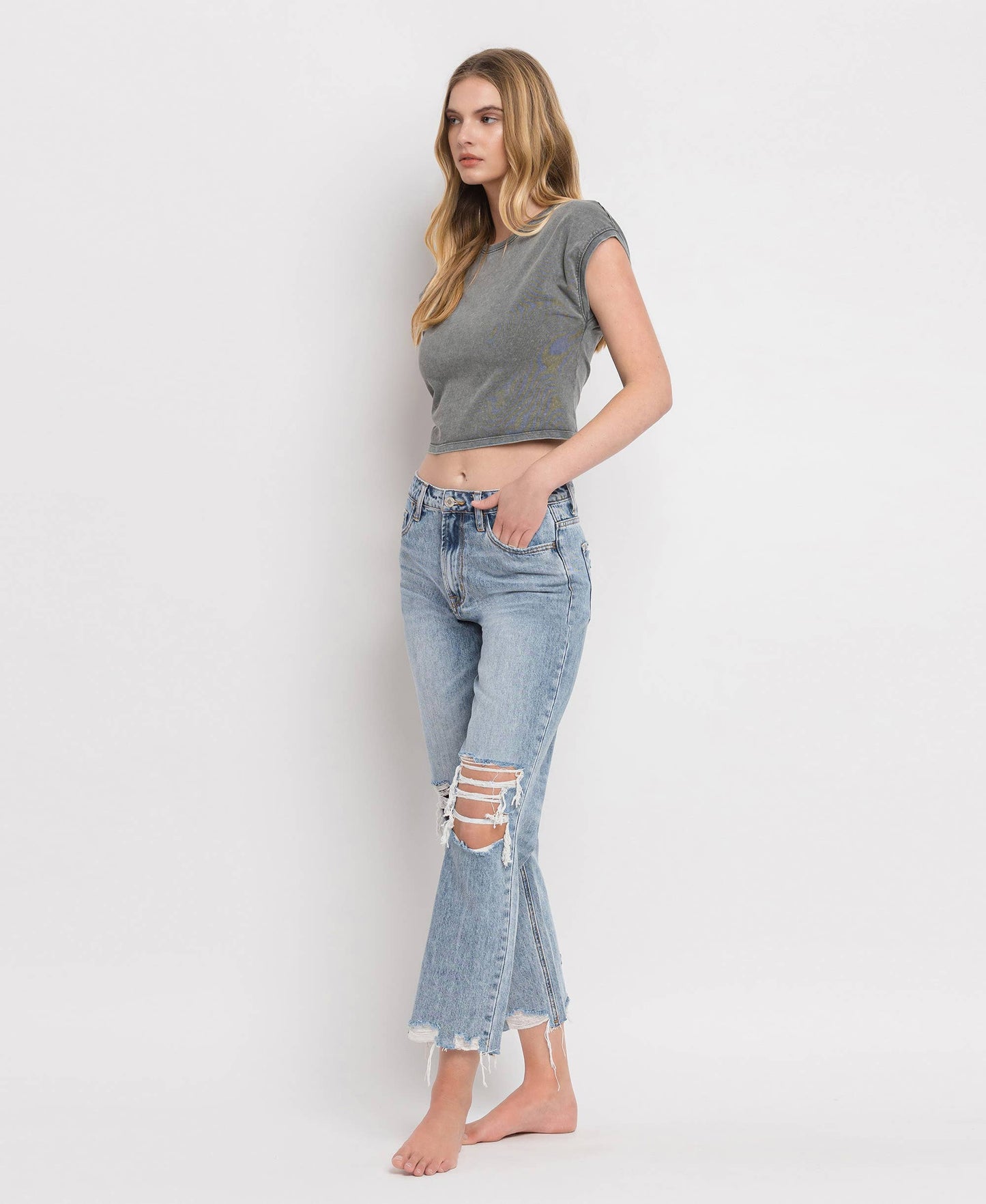 Super High Rise Crop Jean