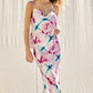 Printed Satin Skirt
