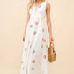 Seashell Embroidered Maxi Dress