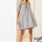 Striped Puff Sleeve Dress