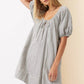 Striped Puff Sleeve Dress