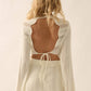 Crochet Knit Bell Sleeve Romper