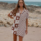 Palma Checker Shirt Dress