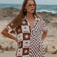 Palma Checker Shirt Dress