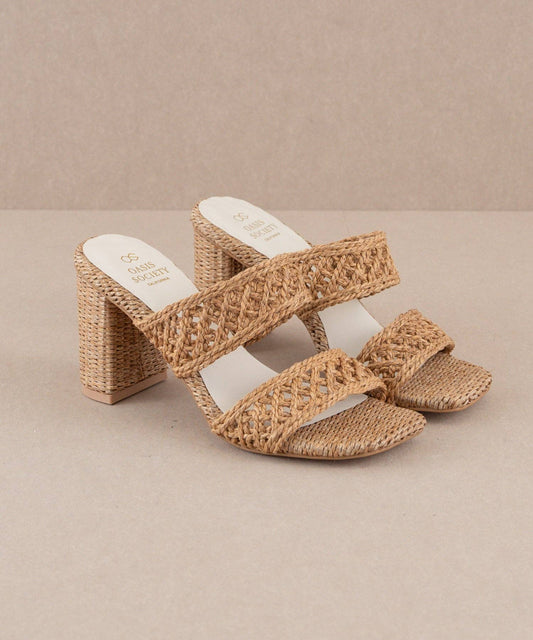 Woven Double Band Heel