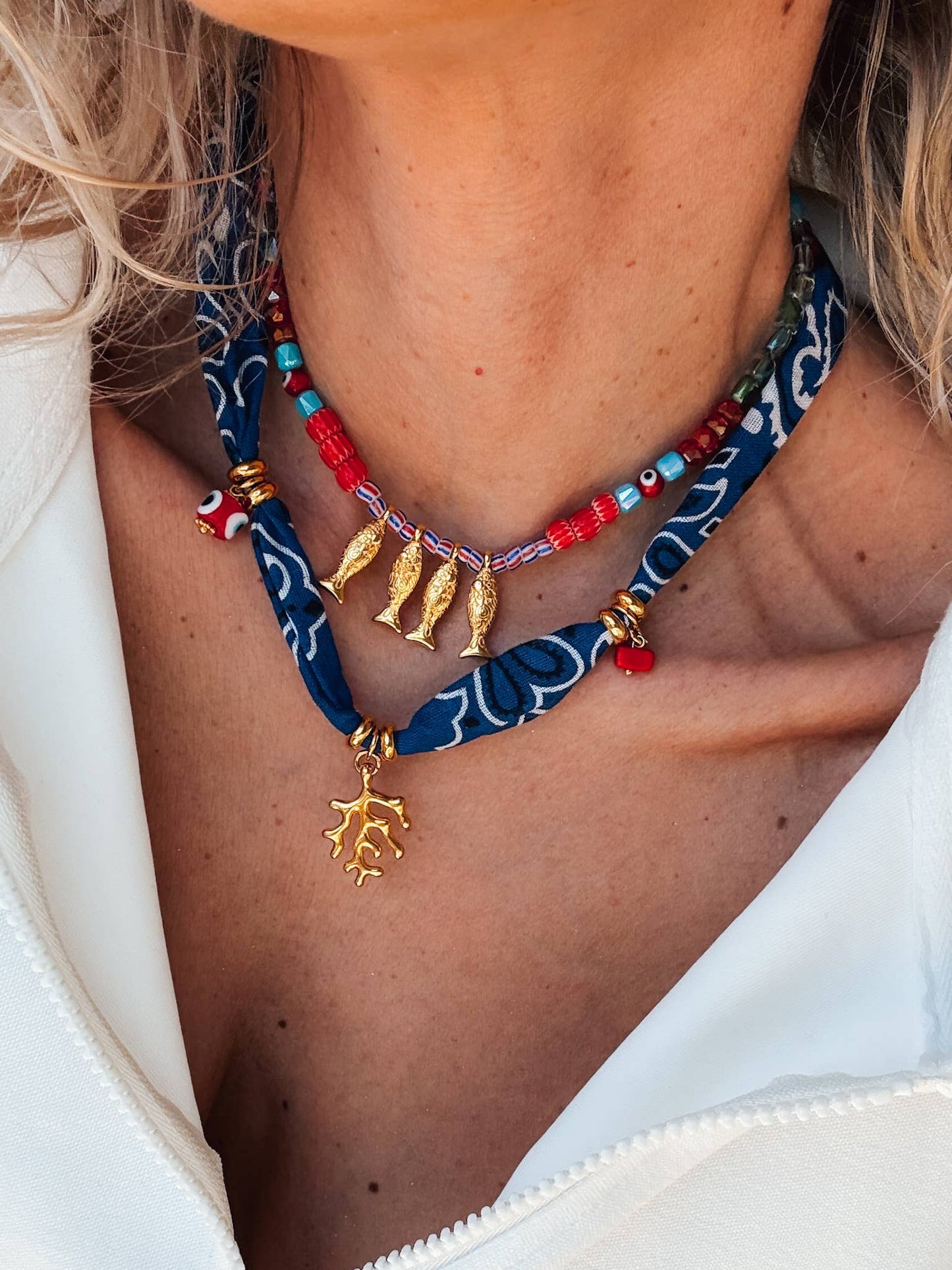 Beaded Fish Necklace