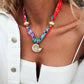 Neon Bandana Scarf Necklace