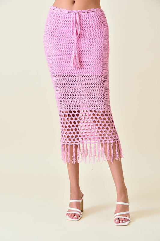 Boho Luxe Crochet Skirt