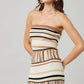 Striped Knit Tube Top