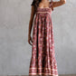 Multi Floral Tie Midi Dress