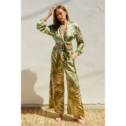 Tropical Adventures Wide Leg Pull On Pants