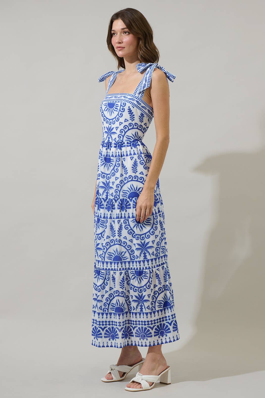 Rivera Tropics Tiered Maxi Dress