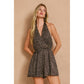 Smoke and Sand Halter Neck Romper