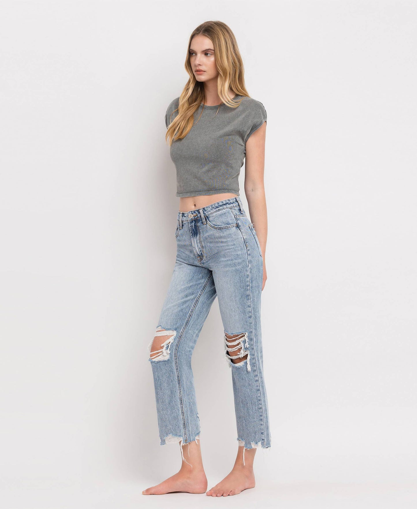 Super High Rise Crop Jean