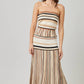 Striped Knit Maxi Skirt