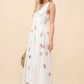 Seashell Embroidered Maxi Dress