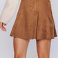 Suede Mini Skirt