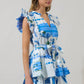 Sosy Postcard Marisol Tiered Mini Dress