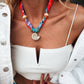 Neon Bandana Scarf Necklace