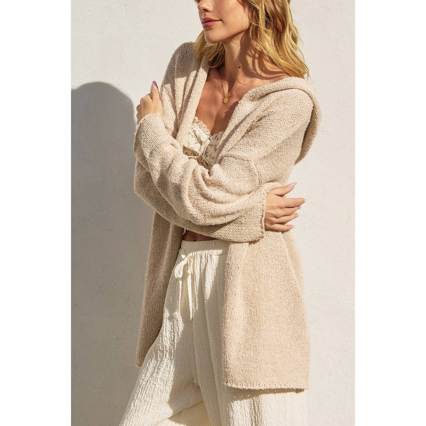 Stay Calm Hoodie Cardigan