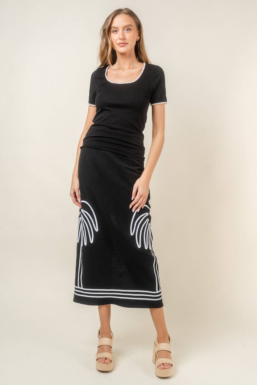 Palm Time Skirt