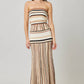 Striped Knit Maxi Skirt