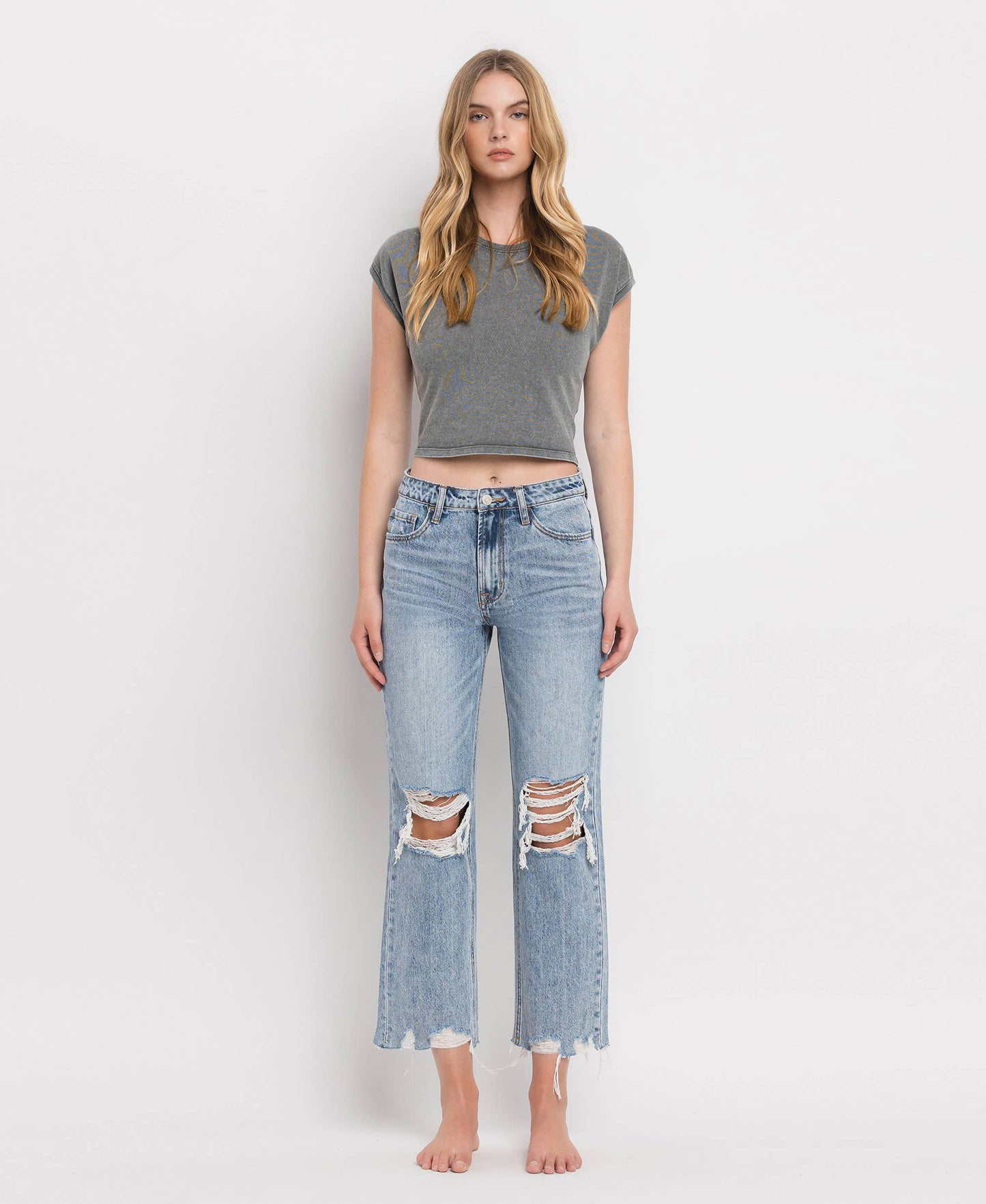 Super High Rise Crop Jean