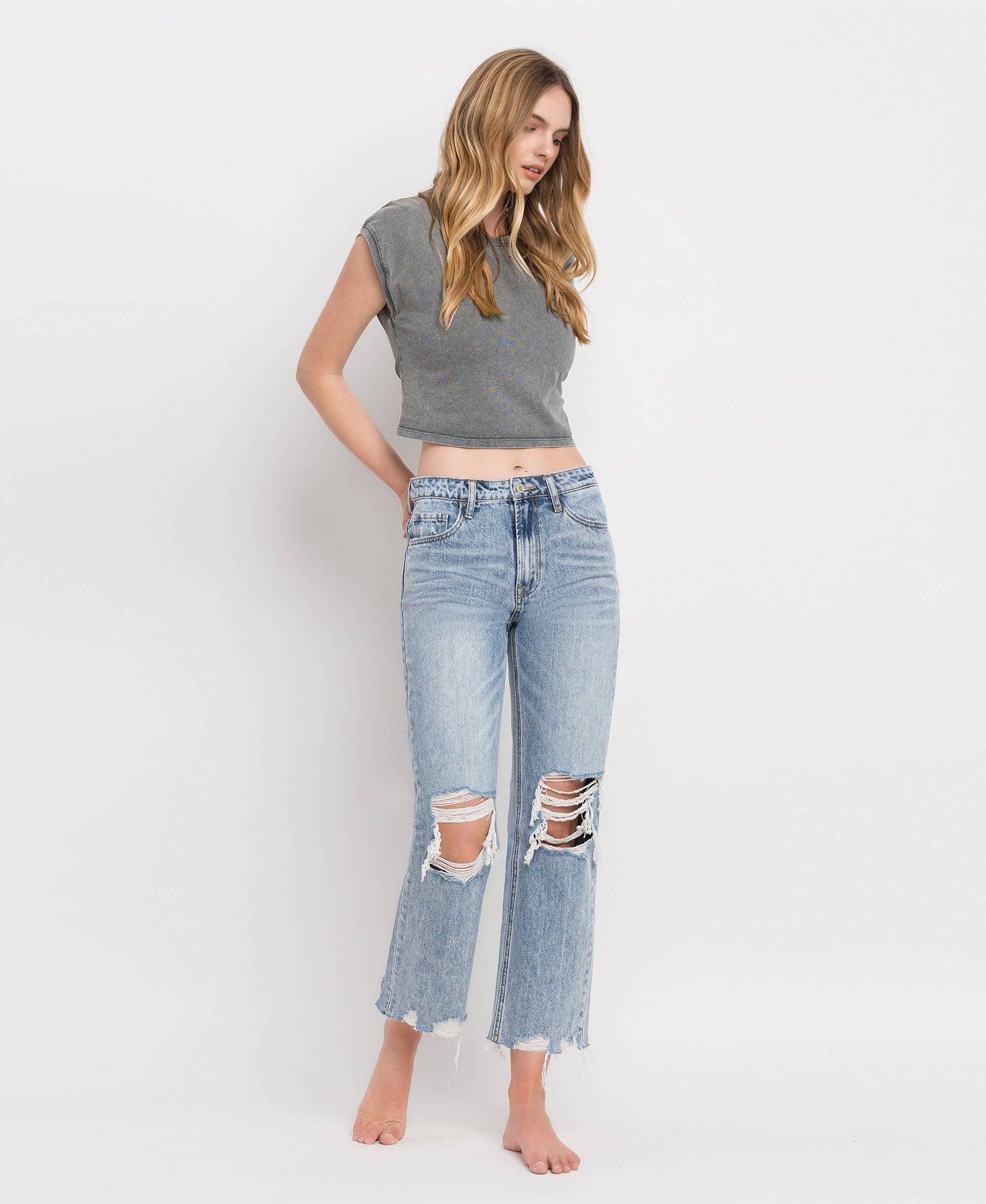 Super High Rise Crop Jean