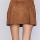 Suede Mini Skirt