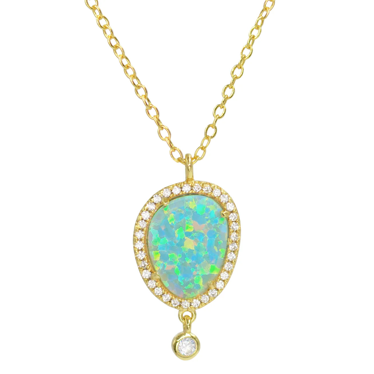 Opal Drop Necklace