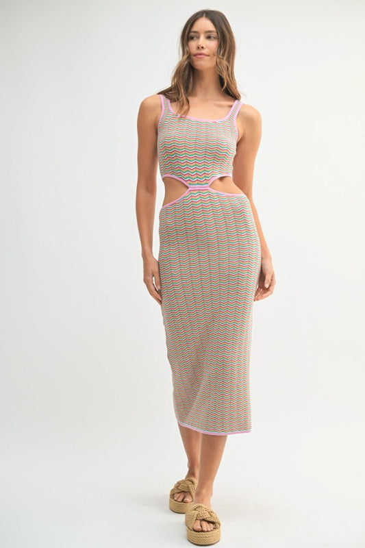 Zig Zag Cutout Dress